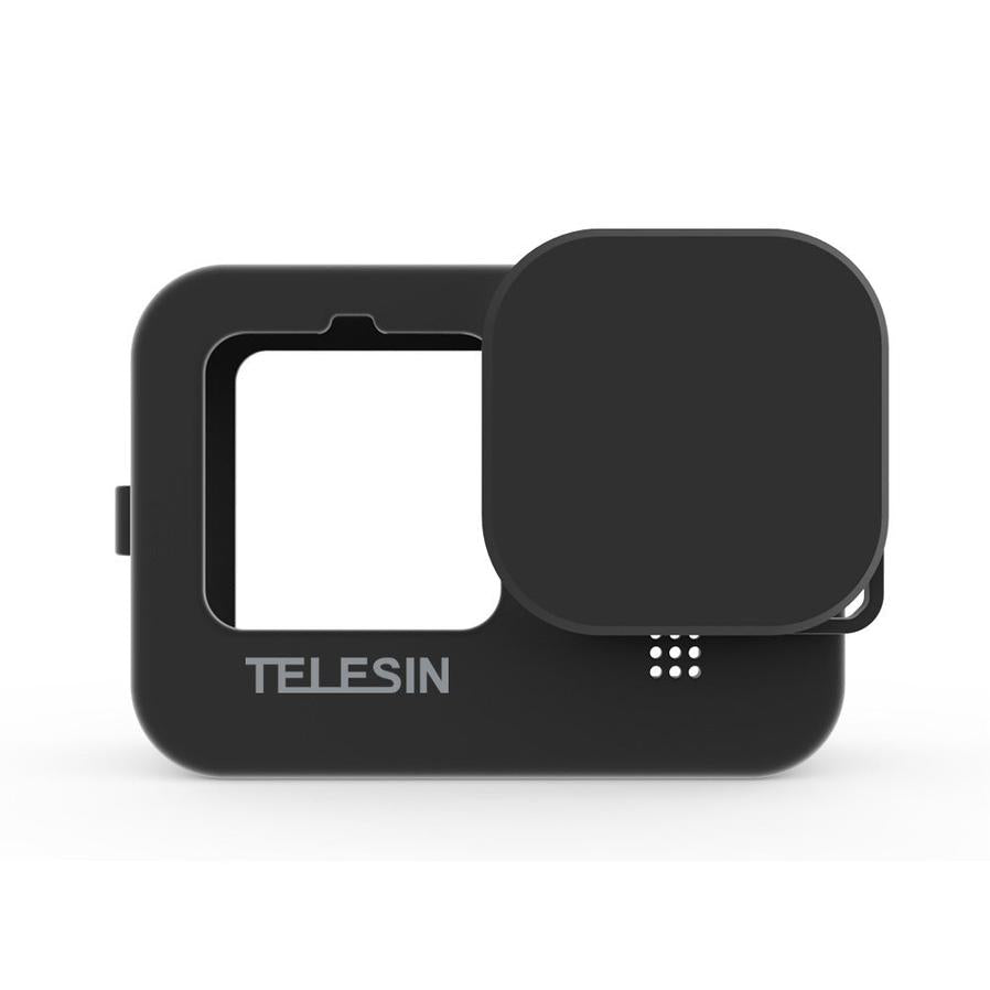 HKM-710867 GoPro Hero 9 Silicone Sleeve with Lens Cover - Anti-Drop Protective Accessory