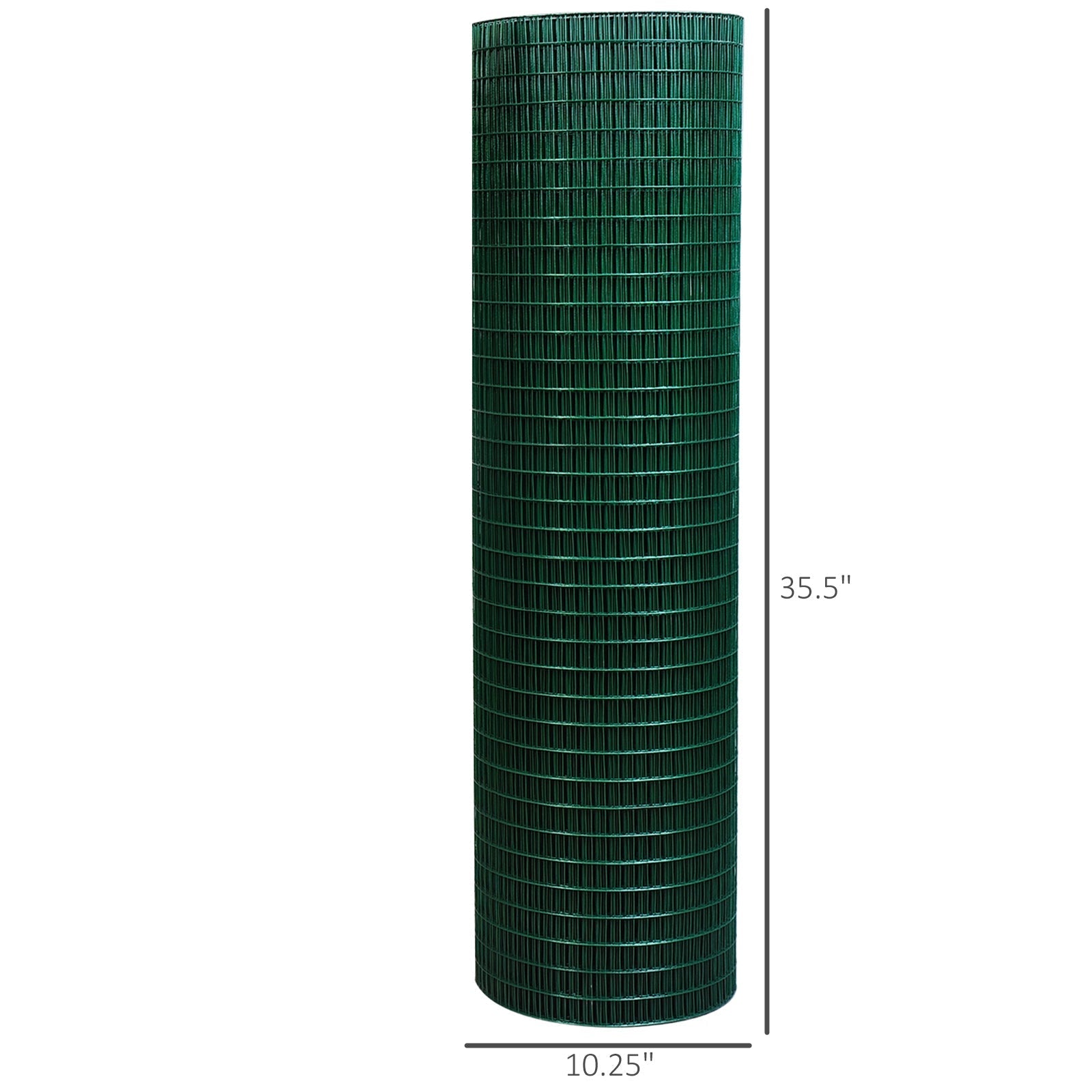 HKM-7109565 PVC Coated Steel Wire Mesh Fencing for Poultry, Gardens, and Small Animals - 98 ft x 35.5 in