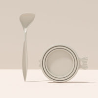 HKM-7109693 Silicone Sealing Lid for Medium Pet Cans - Gray and Dark Green Melamine and Food-Grade Silicone