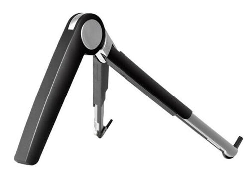 HKM-710995 Aluminum Cooling Stand for iPad, Tablet, and Laptop - Adjustable Desktop Holder in Black/White