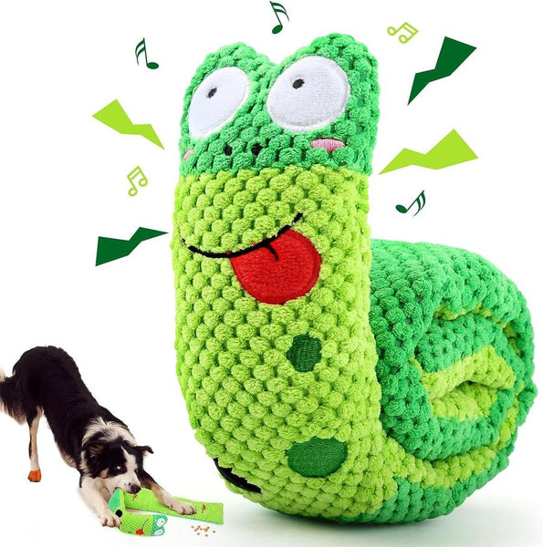 HKM-710995 Interactive Squeaky Dog Puzzle Toy for Foraging and Stress Relief - Suitable for Small, Medium, and Large Dogs