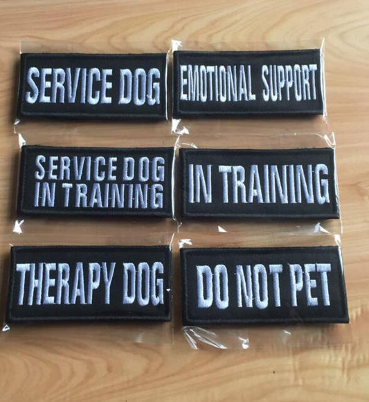 HKM-710995 Pet Embroidered Canvas Badge Cloth Sticker for Clothing - 9 x 4cm