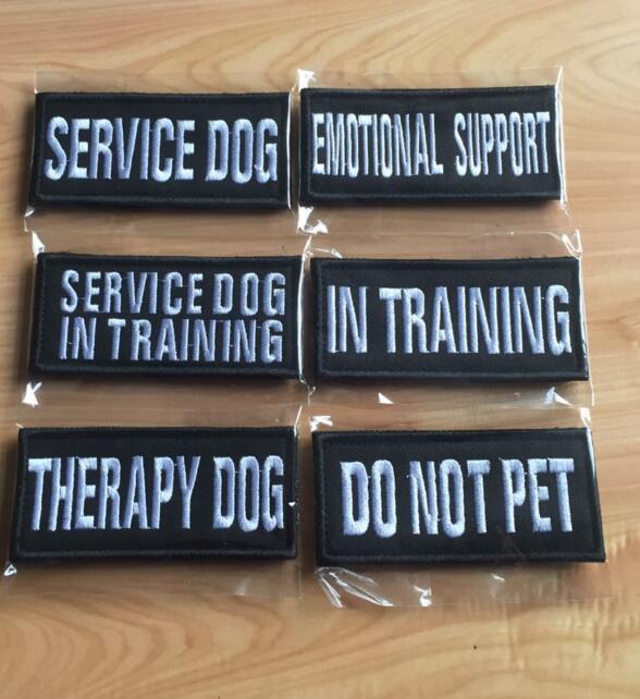 HKM-710995 Pet Embroidered Canvas Badge Cloth Sticker for Clothing - 9 x 4cm