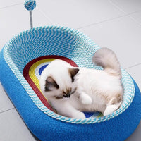 HKM-7110717 Integrated Cat Scratch Board with Soft Nesting Surface - Wear-Resistant and Durable Design