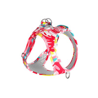 HKM-7111485 Breathable Pet Harness Suit with Traction Rope - Available in Red Flower Camouflage and Blue White Camouflage