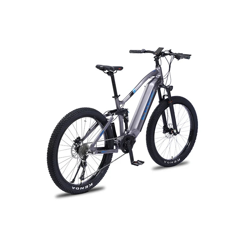 HKM-711187 Electric Mountain Bike, 27.5" All-Terrain E-Bike, 48V 500W, 9-SPEED, Hydraulic Brakes, Eco-Friendly, Fast Shipping