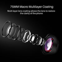 HKM-711187 Universal Macro SLR Lens for Mobile Phones with Large Aperture and Aluminum Clip
