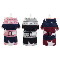HKM-7112253 Pet Casual Cotton Vest with Five-Pointed Star Design in Various Sizes