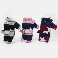 HKM-7112253 Pet Casual Cotton Vest with Five-Pointed Star Design in Various Sizes