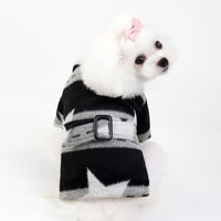 HKM-7112253 Pet Casual Cotton Vest with Five-Pointed Star Design in Various Sizes