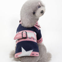 HKM-7112253 Pet Casual Cotton Vest with Five-Pointed Star Design in Various Sizes