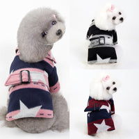 HKM-7112253 Pet Casual Cotton Vest with Five-Pointed Star Design in Various Sizes
