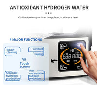 HKM-711251 Hydrogen Rich Water Generator - 2L Alkaline Water Ionizer with High Borosilicate Glass and Electric Household Design