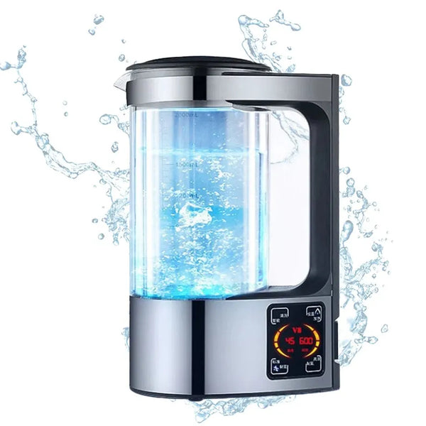 HKM-711251 Hydrogen Rich Water Generator - 2L Alkaline Water Ionizer with High Borosilicate Glass and Electric Household Design