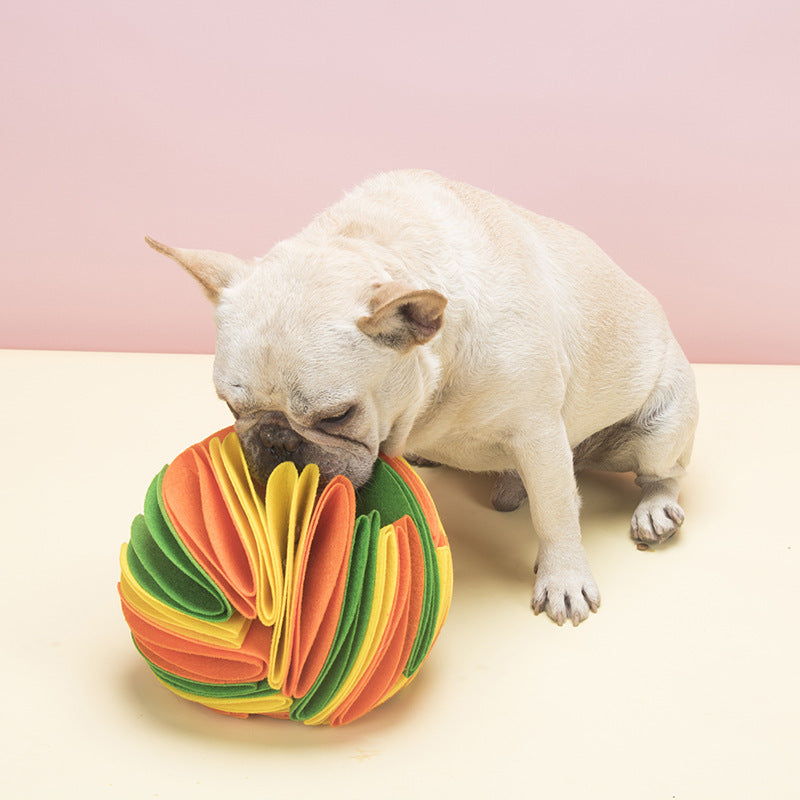 HKM-711251 Pet Dog's Felt Cloth Sniffs The Ball
