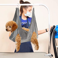 HKM-7113149 Dog Grooming Hammock and Nail Trimming Harness for Small to Large Pets - Versatile Restraint for Bathing and Grooming