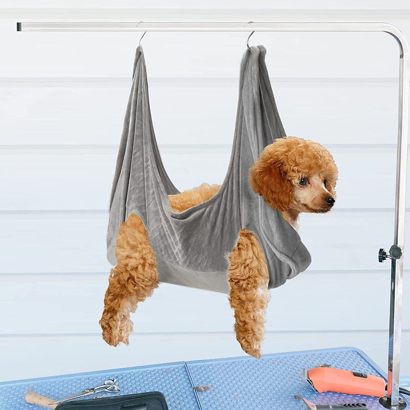 HKM-7113149 Dog Grooming Hammock and Nail Trimming Harness for Small to Large Pets - Versatile Restraint for Bathing and Grooming