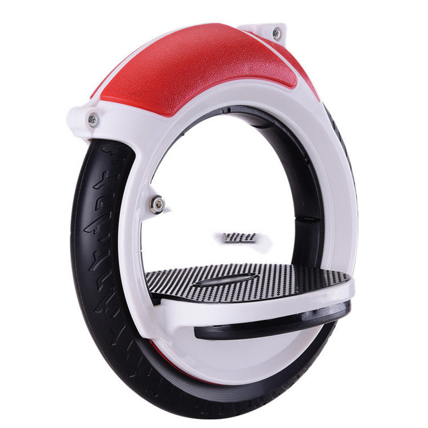 HKM-711315 2-Wheel Freestyle Skateboard in Blue, Black, and Red - Compact ABS Flat Panel Design