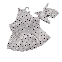 HKM-7113277 Spring and Summer Casual Thin Suspender Dress for Pets with Hairband, Sizes S-5XL
