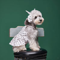 HKM-7113277 Spring and Summer Casual Thin Suspender Dress for Pets with Hairband, Sizes S-5XL