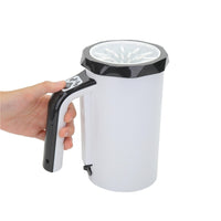 HKM-7113533 Automatic Pet Foot Washing Cup - USB Rechargeable Silicone Cleaner for Dogs - Available in White Blue and White Black