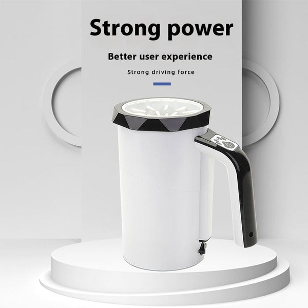 HKM-7113533 Automatic Pet Foot Washing Cup - USB Rechargeable Silicone Cleaner for Dogs - Available in White Blue and White Black