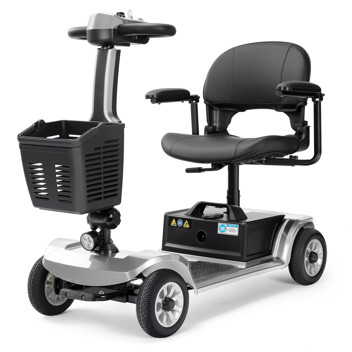 HKM-8580691 Foldable Mobility Scooter 250W Motor 24V 40Ah Battery 21.7 mi Range 3.73 mph Speed 330.7 lb Capacity, Bluetooth