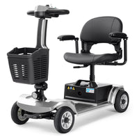 HKM-8580691 Foldable Mobility Scooter 250W Motor 24V 40Ah Battery 21.7 mi Range 3.73 mph Speed 330.7 lb Capacity, Bluetooth
