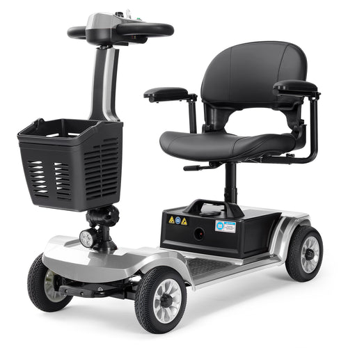 HKM-8580691 Foldable Mobility Scooter 250W Motor 24V 40Ah Battery 21.7 mi Range 3.73 mph Speed 330.7 lb Capacity, Bluetooth