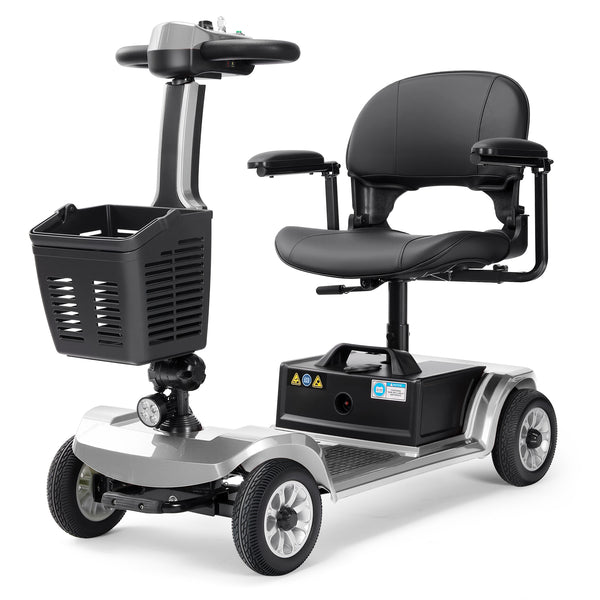 HKM-8580691 Foldable Mobility Scooter 250W Motor 24V 40Ah Battery 21.7 mi Range 3.73 mph Speed 330.7 lb Capacity, Bluetooth