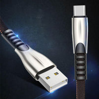 HKM-711507 Fast Charging Micro USB & Type-C Cable - 1m Length for Android Devices