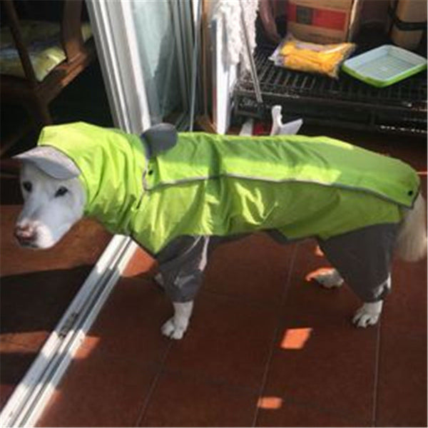 HKM-7115837 All-Weather PU Raincoat for Dogs