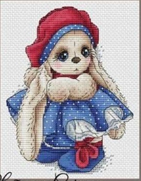 HKM-711635 Chinese Landscape Rabbit Style Cross Stitch Set - 14 CT for Living Room Decor