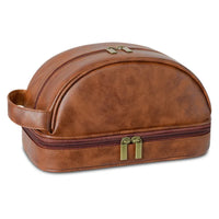 HKM-711699 Large Capacity Waterproof Retro Handheld Makeup Bag with Zipper Closure
