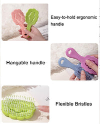 HKM-7117245 Cloud-Shaped Dog Grooming Brush for Small Breeds ¨C Gentle, Multi-Functional with Massage and Bathing Features