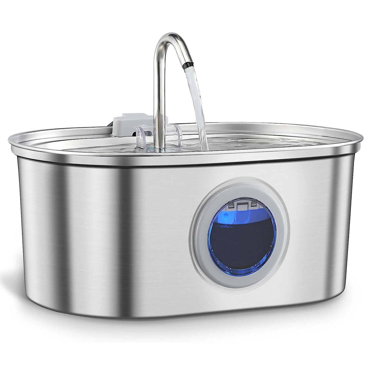 HKM-7117501 Stainless Steel Pet Water Dispenser with Filters for Cats