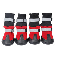 HKM-7118269 Durable Waterproof Snow Boots for Medium and Large Sizes in Black, Red, and Blue