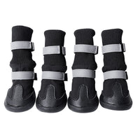 HKM-7118269 Durable Waterproof Snow Boots for Medium and Large Sizes in Black, Red, and Blue
