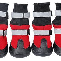 HKM-7118269 Durable Waterproof Snow Boots for Medium and Large Sizes in Black, Red, and Blue
