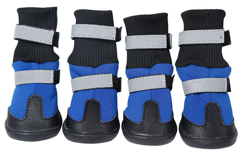 HKM-7118269 Durable Waterproof Snow Boots for Medium and Large Sizes in Black, Red, and Blue