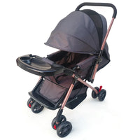 HKM-711827 Lightweight Foldable 3-in-1 Baby Stroller with Two-Way Configuration, Portable Travel Design