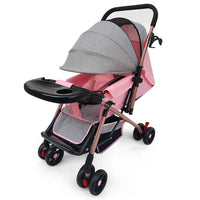 HKM-711827 Lightweight Foldable 3-in-1 Baby Stroller with Two-Way Configuration, Portable Travel Design