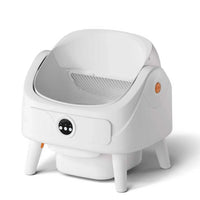 HKM-712083 Automatic Self-Cleaning Cat Litter Box, 74L Capacity, Waterproof Stainless Steel, Smart Monitoring, 11KG