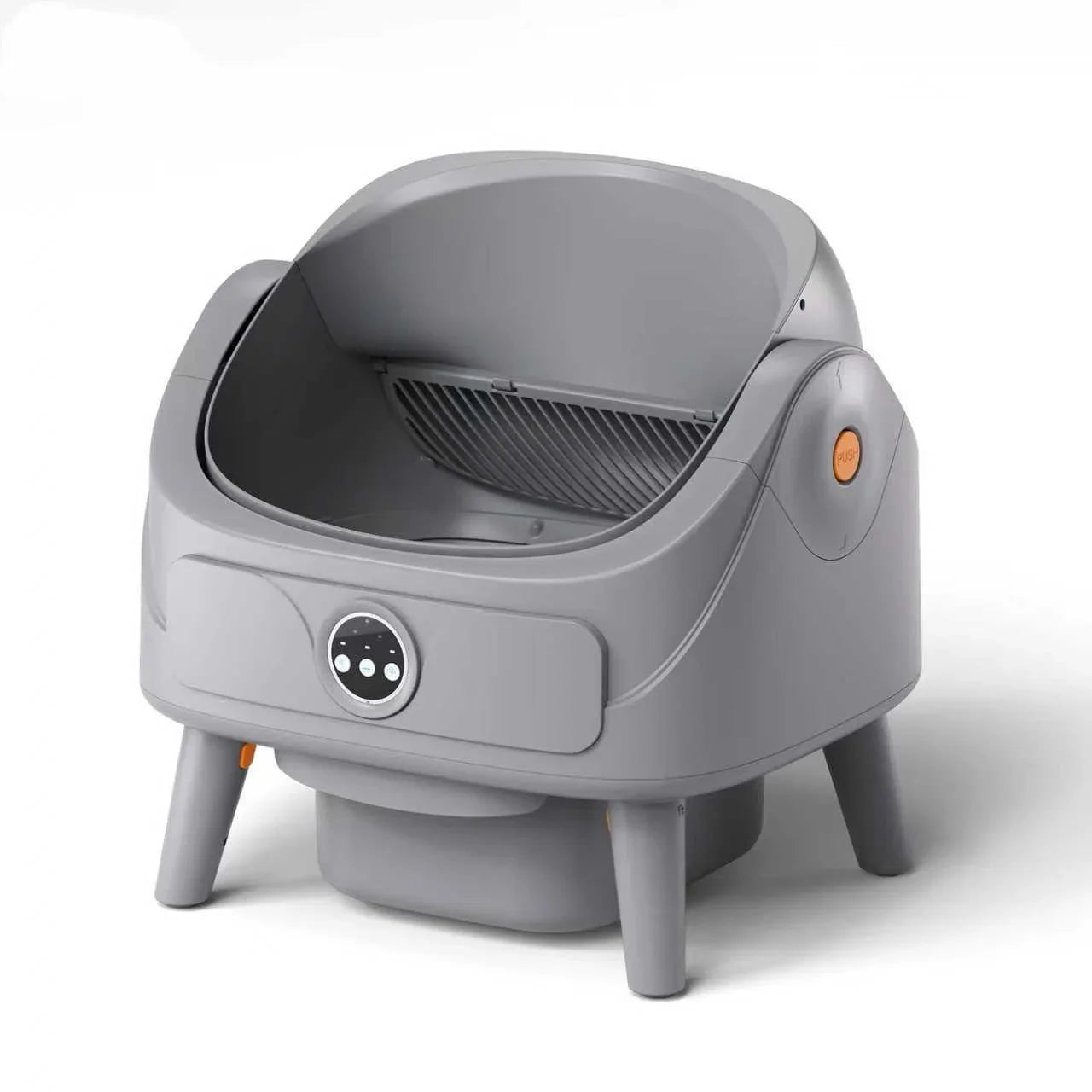 HKM-712083 Automatic Self-Cleaning Cat Litter Box, 74L Capacity, Waterproof Stainless Steel, Smart Monitoring, 11KG