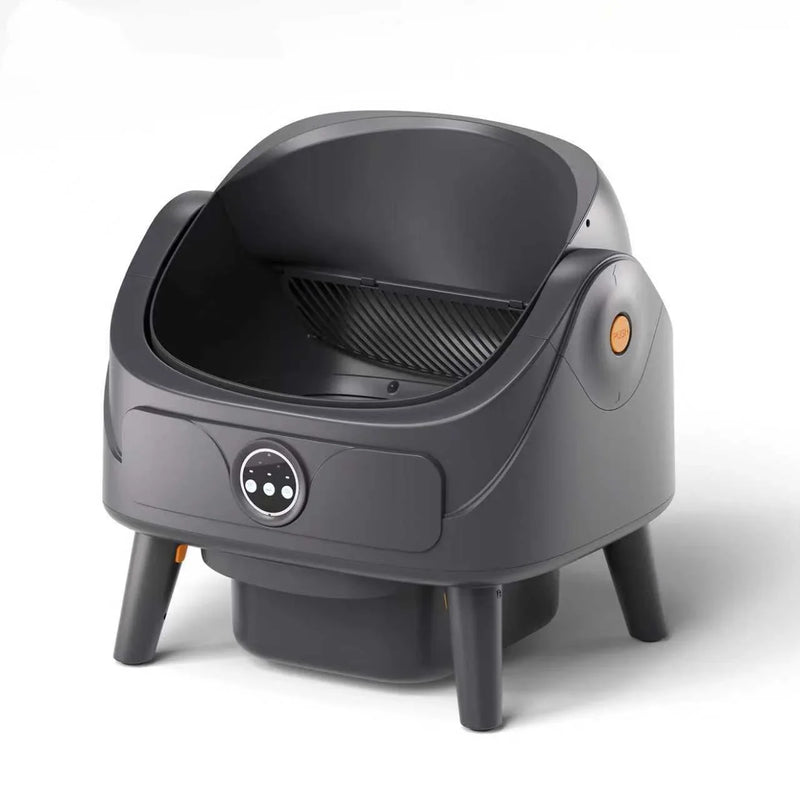 HKM-712083 Automatic Self-Cleaning Cat Litter Box, 74L Capacity, Waterproof Stainless Steel, Smart Monitoring, 11KG