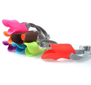 HKM-7121085 Silicone Dog Mouth Cover - Soft, No-Bark Mask for Pets