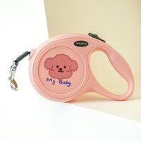 HKM-7121213 5m Cartoon Retractable Dog Leash with Comfortable Grip