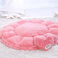 HKM-7121469 Cozy Enclosed Winter Pet Nest in Princess Petal Color, Soft PV Velvet Material