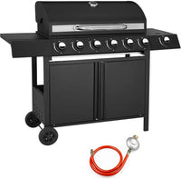 HKM-712147 Professional 6-Burner Gas BBQ Grill for Outdoor Cooking and Events