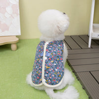 HKM-7121981 Stylish Pet Skirt for Dogs and Cats in Pink and Blue - Casual Ultrasonic Quilted Cotton, Unisex Sizes S-XXL